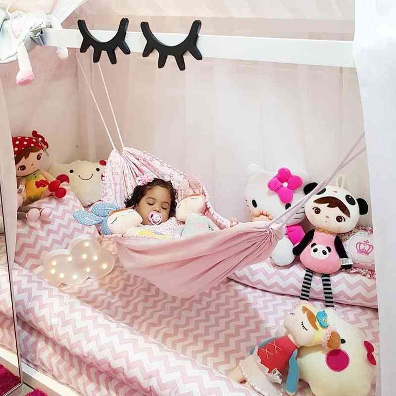 Baby veiligheid hangmat slaapbed, pasgeboren baby opvouwbare wieg reisbox hangende schommel wieg wieg - A.