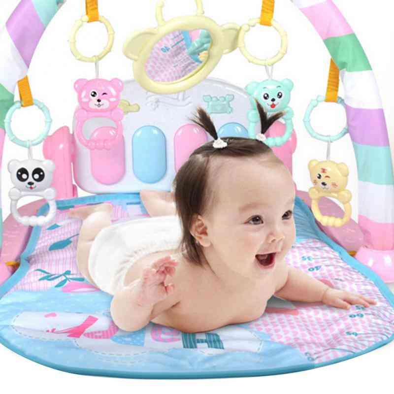 3 In1 Fitness Music Lights Fun Piano Educational Play Mats Toy For Baby