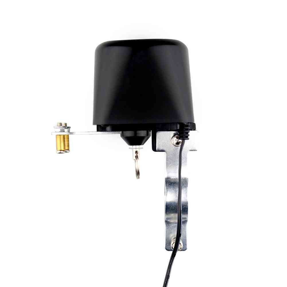 Wifi smart ventil hjemmeautomatiseringssystem ventilstyring til gas eller vand med stemmestyring (lysegrå) -