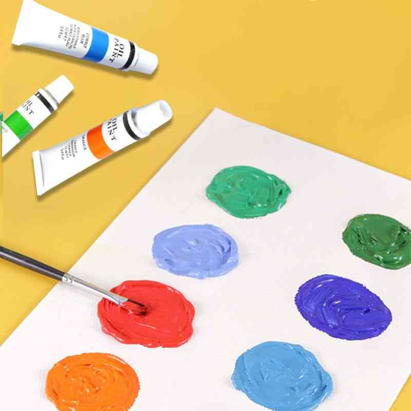 Conjunto de tubos de pigmento de dibujo de pintura al óleo profesional suministros para artistas (24 colores)