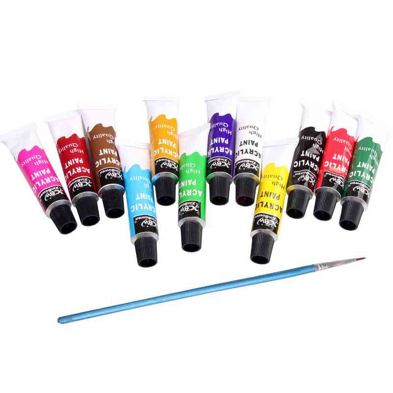 Profession Acrylic Paints Set- Wall Drawing Fabric Tools