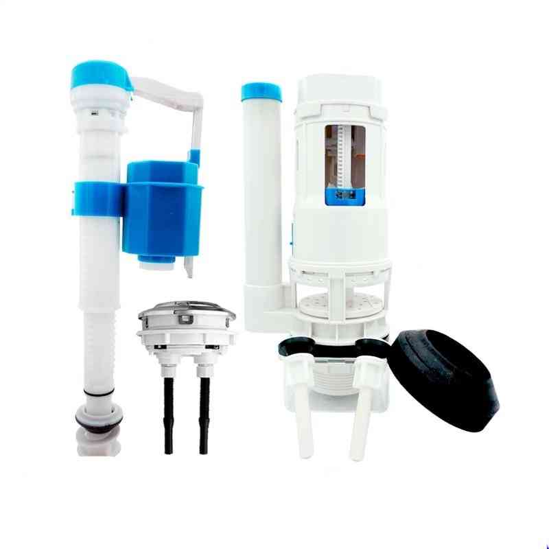 Toilet Tank Fittings Kit, Retractable Telescopic Outlet Inlet Valve