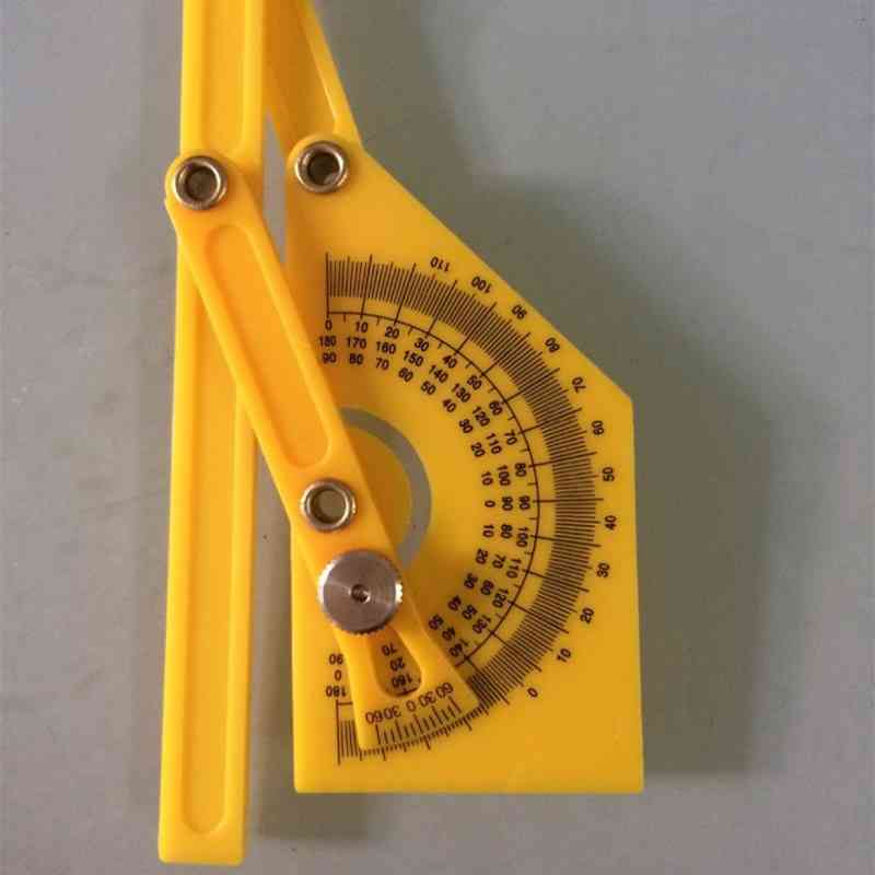 Måle arm linjal gauge verktøy vinkel ingeniør 180 graders vinkelmåler