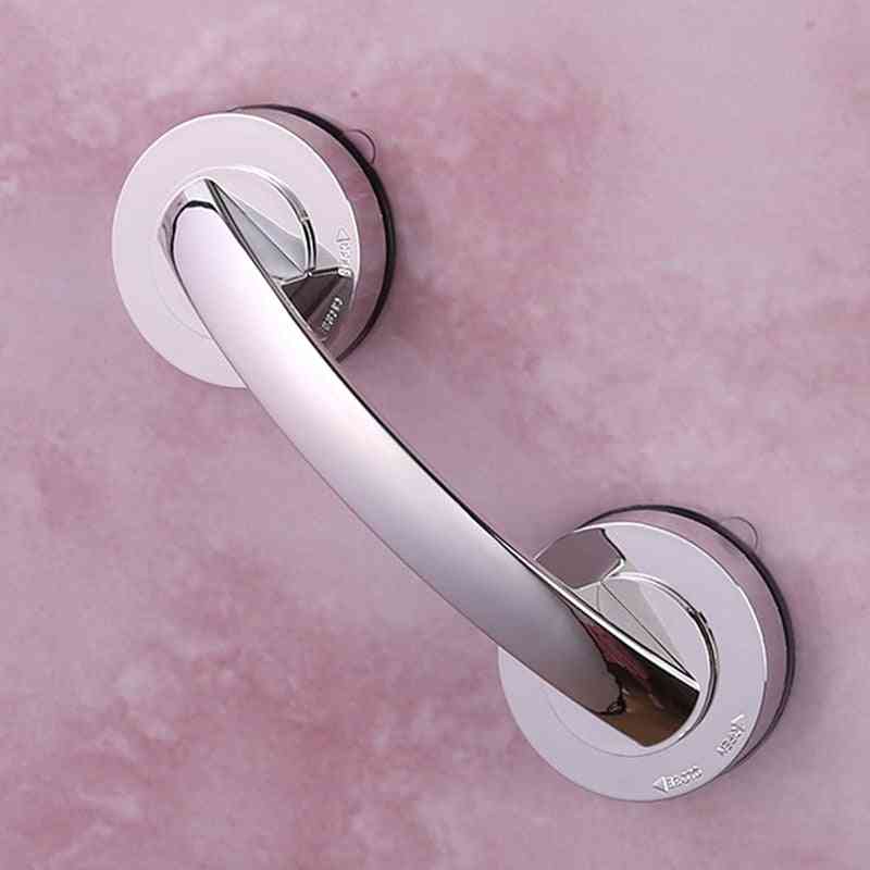Intet borebrusebadhåndtag sikkert greb med sugekop til sikkerhedsgreb i badeværelset, badekar glasdør skridsikker gelænder