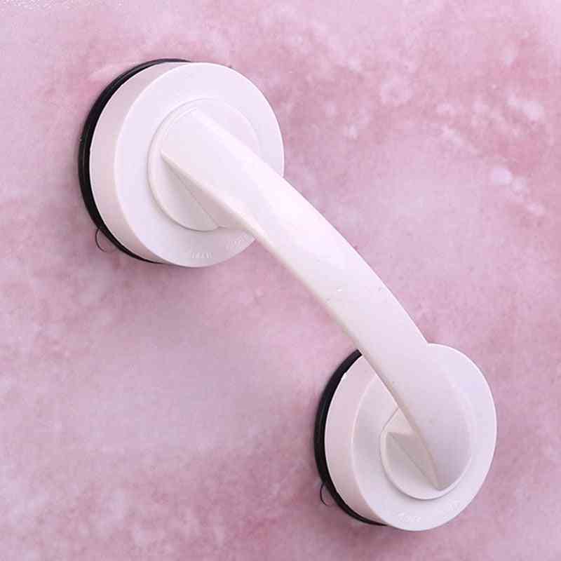 без пробивна дръжка за душ сигурен захват с вендуза за безопасно захващане в банята, стъклена врата за вана противоплъзгаща перила