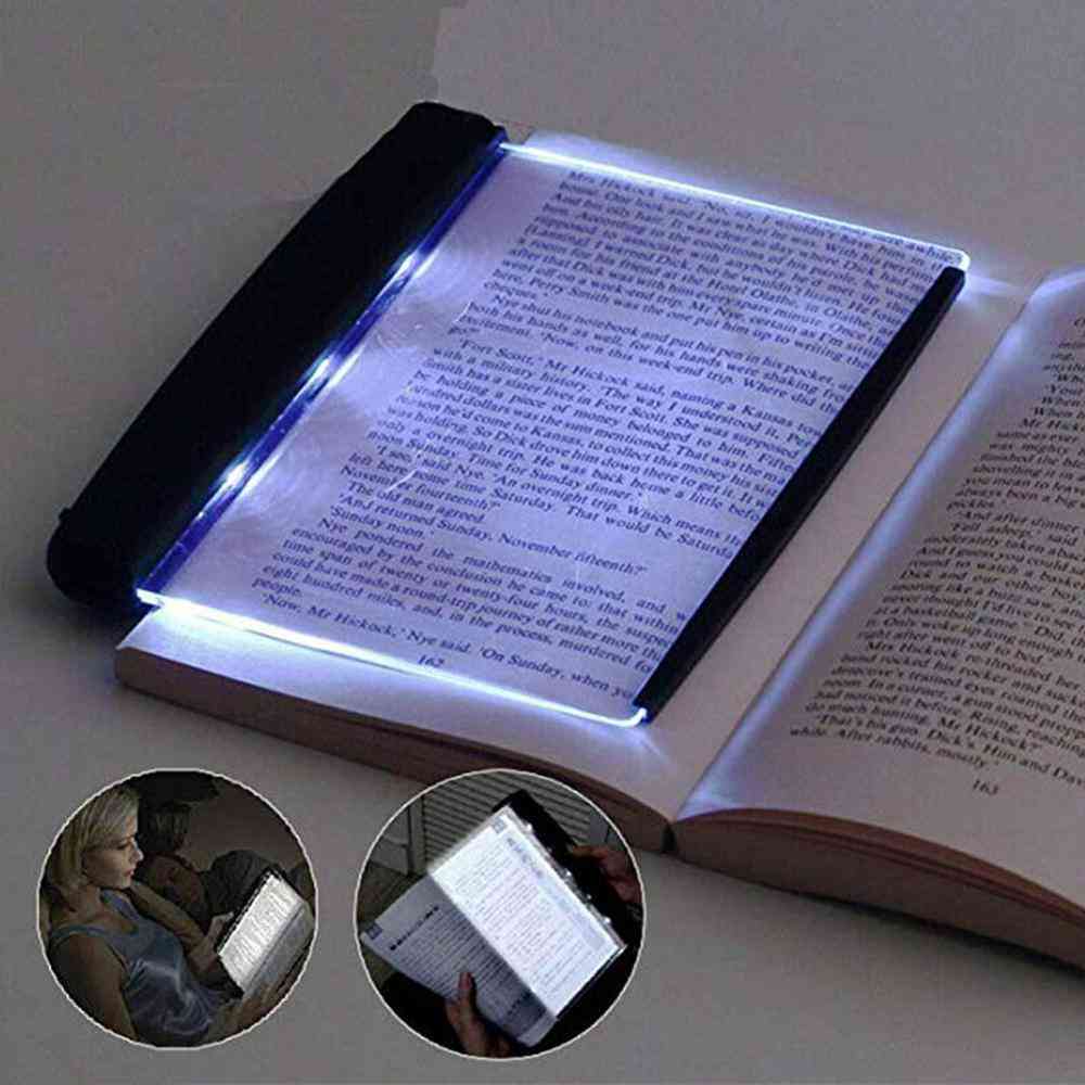Lampada da lettura a led con piastra luminosa per proteggere gli occhi (14,2 * 17,5 * 1,5 cm) -