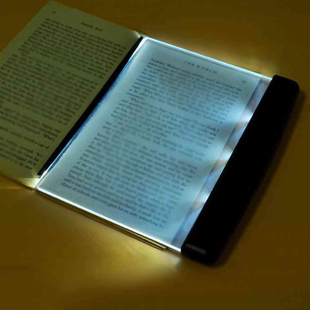 Lampe de plaque de lumière de livre de lecture LED pour la protection des yeux (14,2 * 17,5 * 1,5 cm) -