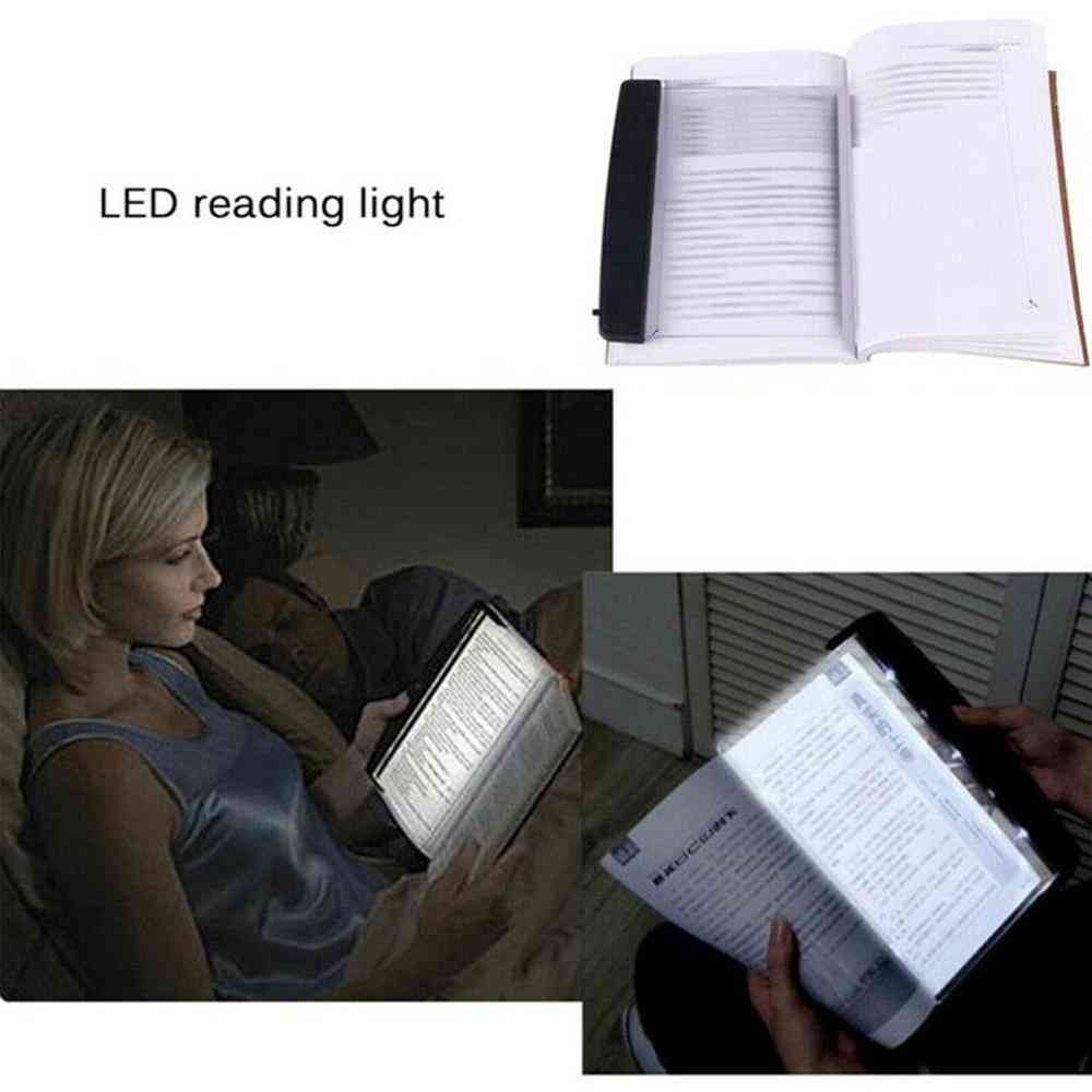Lampada da lettura a led con piastra luminosa per proteggere gli occhi (14,2 * 17,5 * 1,5 cm) -