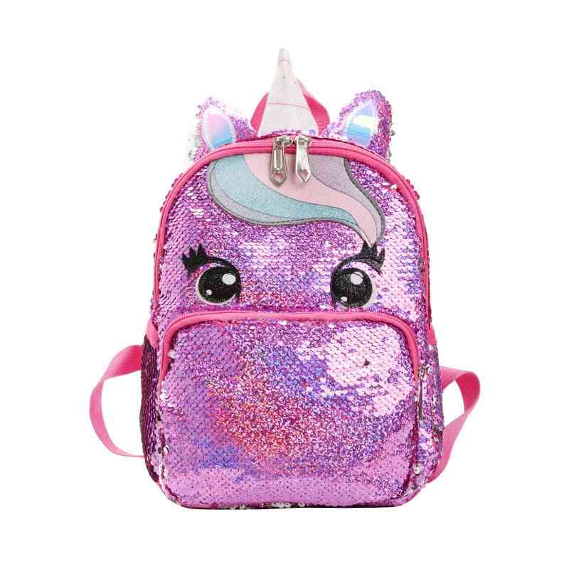Cartoon Cute Backpack, Sequins Unicorn, Large Kawaii, School Bags