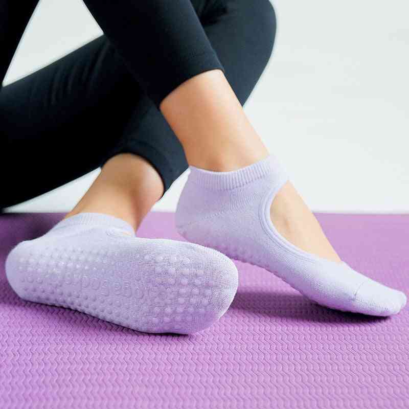 șosete pilates de înaltă calitate pentru femei, antiderapante, respirabile, fără spate, gleznă yoga, doamne, dans de balet sport pentru sala de fitness