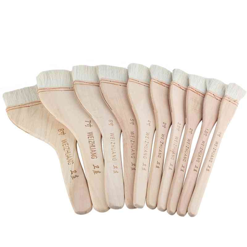 1pcs Wooden Handle Goat Hair, Wall Paint Brushes