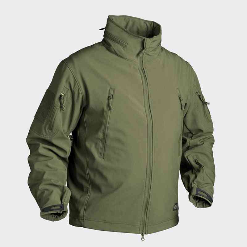 Férfi téli softshell taktikai kabátok, kapucnis kabátok, vízálló, széldzseki