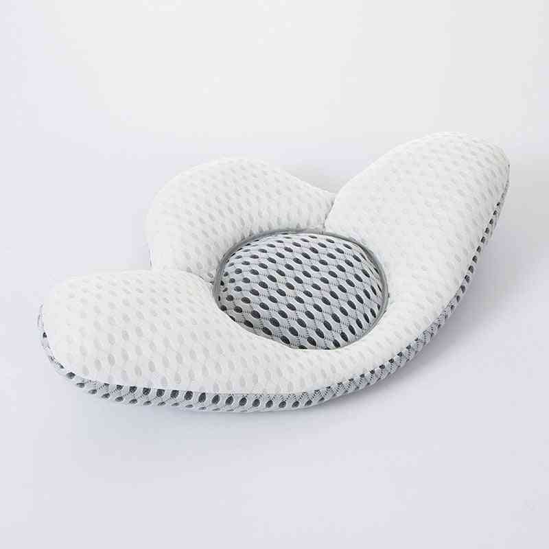 Almohada para la espalda en forma de hoja con alforfón- almohada para dormir cama embarazo (blanco) -