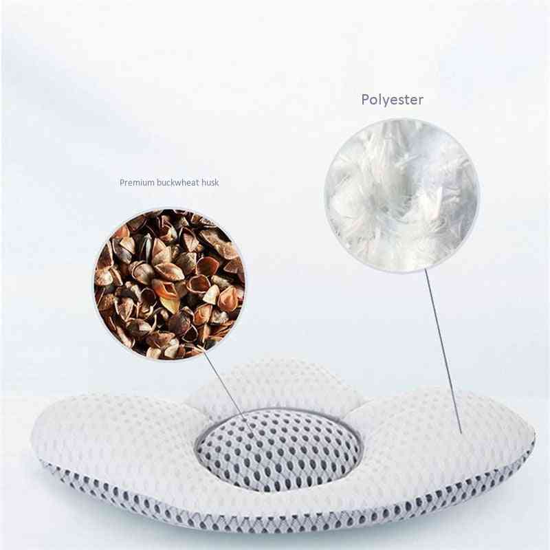 Leaf Shape Back Pillow With Buckwheat- For Pregnancy Bed