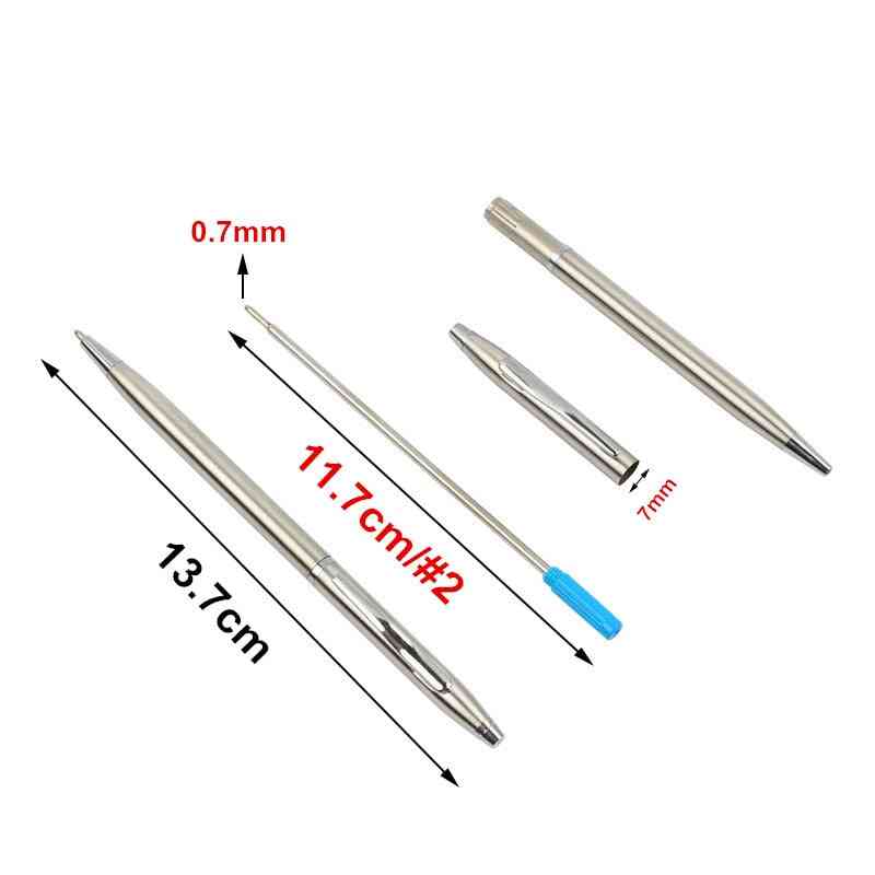 0.7mm Stainless Steel Metal Ballpoint Pen