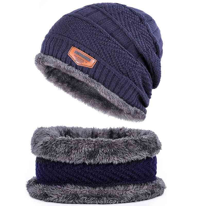 Fashion Knitted Winter Hats, -thick And Warm Bonnet