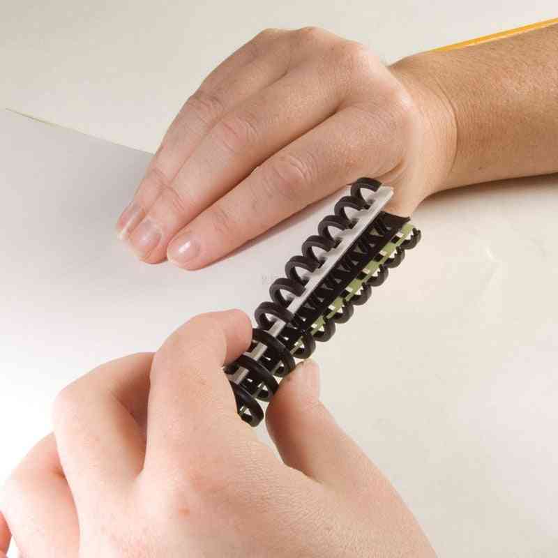 Reliure en papier en plastique, anneau manuel de reliure à feuilles mobiles 25 trous, bande de réservation en spirale pour cahier de bobines