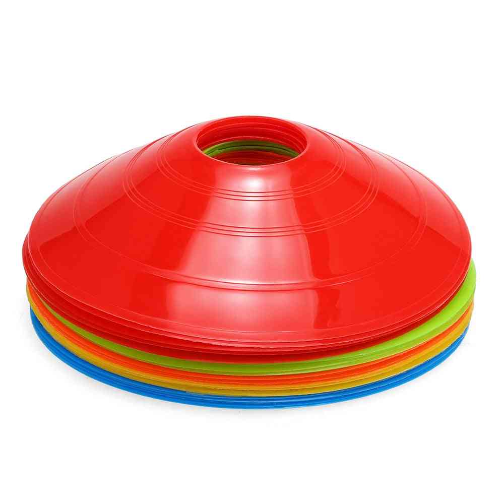 Juego de cono de disco de agilidad espacio de entrenamiento multideportivo con soporte de plástico para disco de juego de fútbol