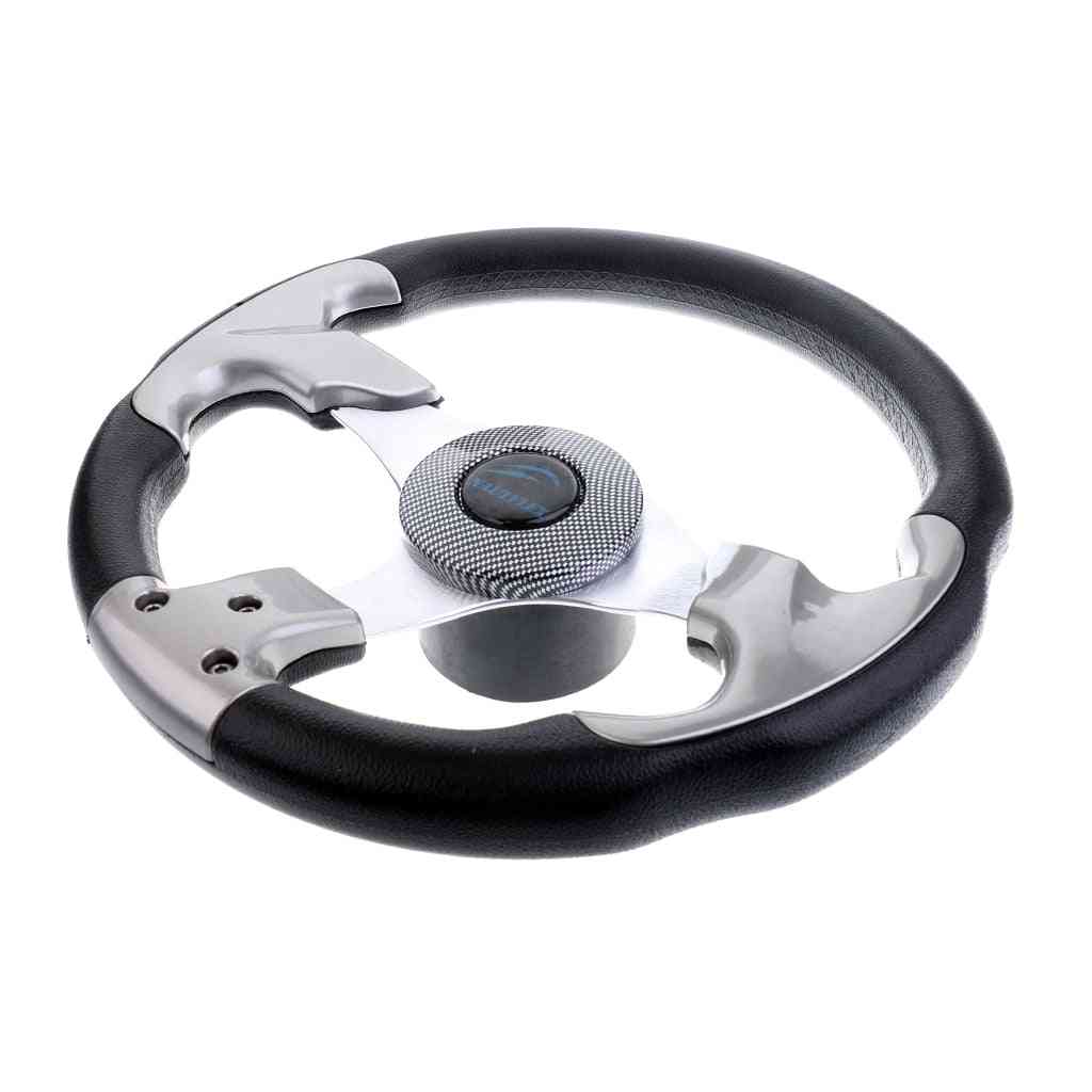 Non-directional 3 Spoke Steering Wheel With Comfort Foam Grip And Center Cap