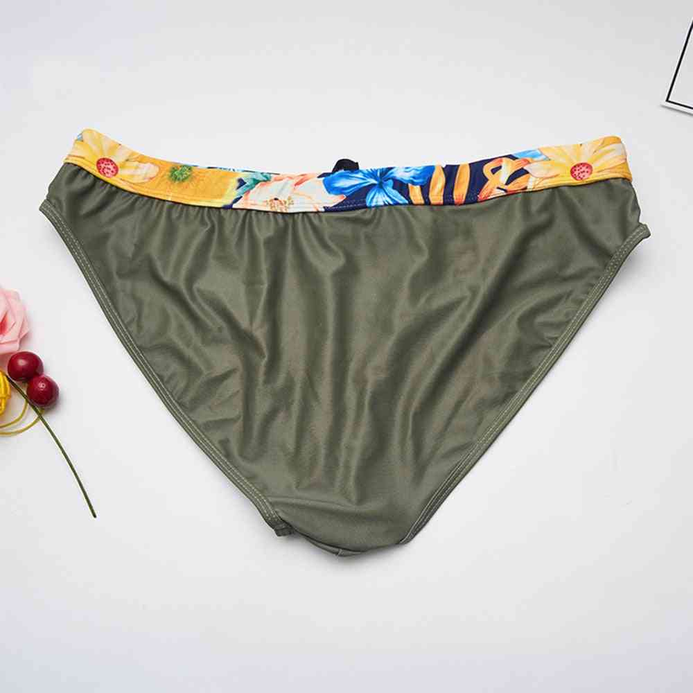 Pantaloni scurți de baie cu imprimeu digital pentru bărbați și trunchiuri de baie bikini
