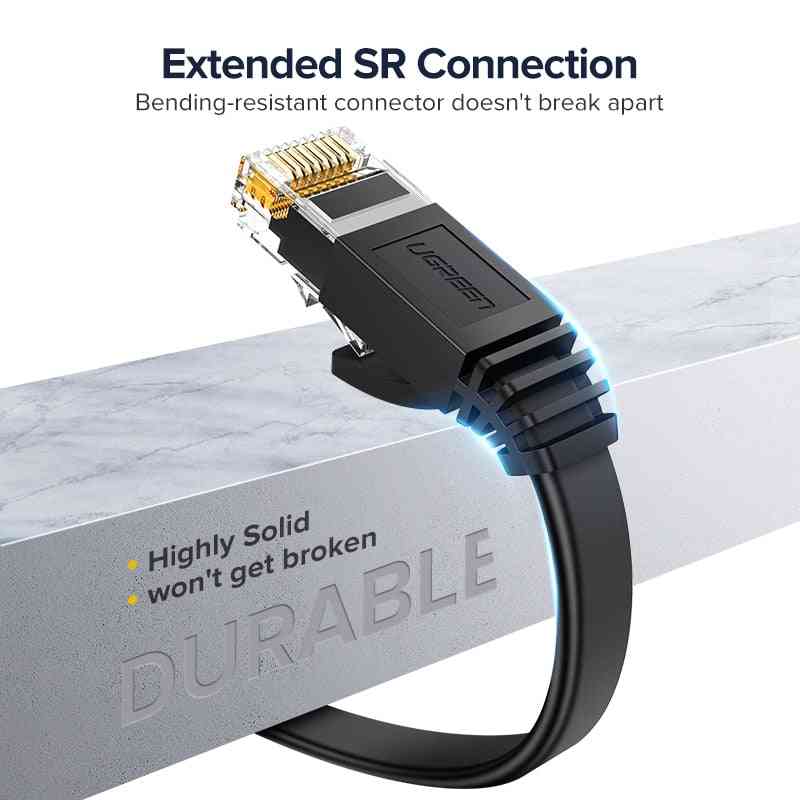 Ethernet lan-kabel utp cat 6 rj 45- voor laptop router