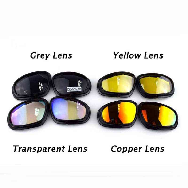 Outdoor Sport Polarized Sunglasses For Hiking/climbing Glasses With 4 Lens