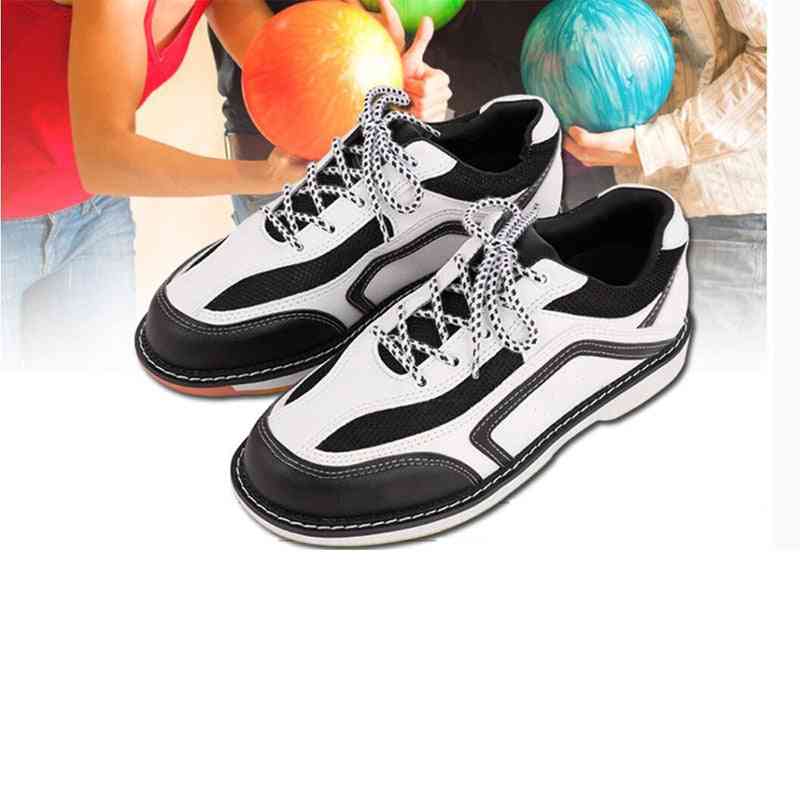 Non-slip Wear Resistant Indoor Professional Bowling Shoes, Classic Men And Women Leather Sports