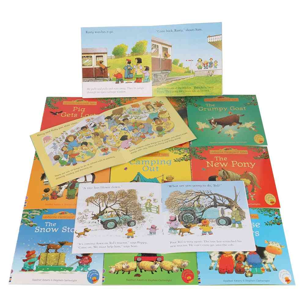 20pcs usborne farmyard - libri illustrati della serie di racconti inglesi