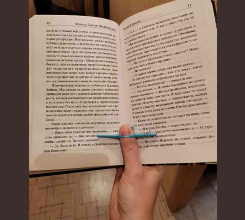 Thumb Bookmark For Page Holding
