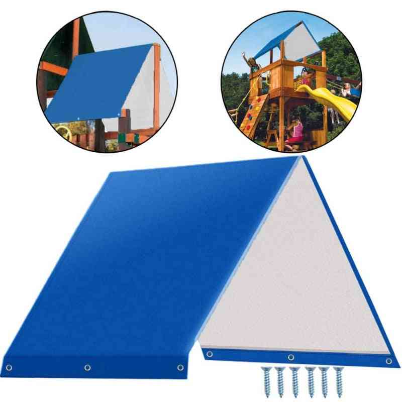 132 x 226 cm kit amaca altalena telone sostitutivo - tettoia per parco giochi per bambini, protezione solare esterna parapioggia waterpro - a3