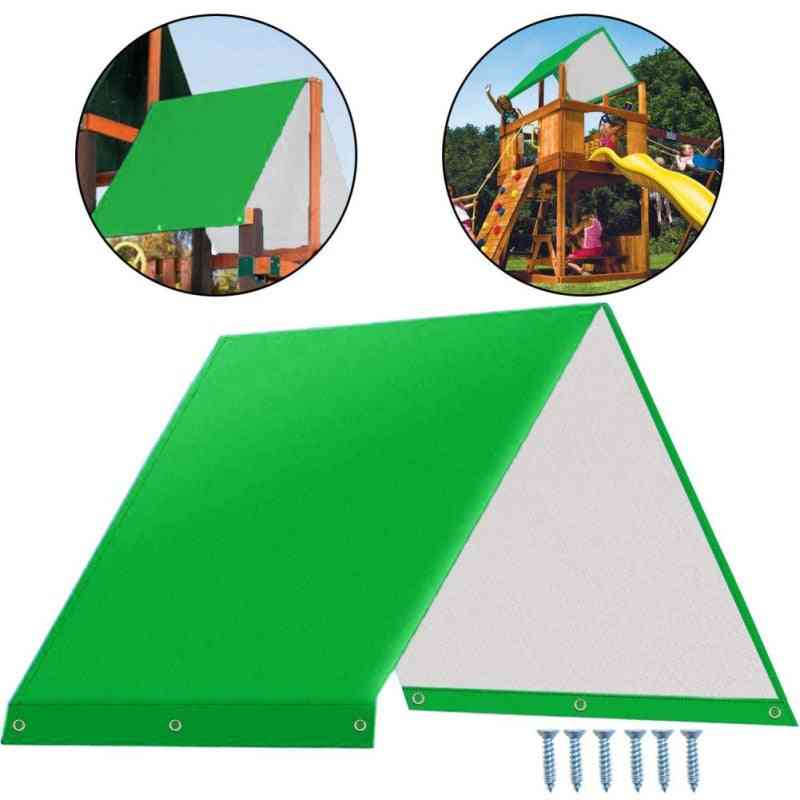 132 x 226 cm kit amaca altalena telone sostitutivo - tettoia per parco giochi per bambini, protezione solare esterna parapioggia waterpro - a3