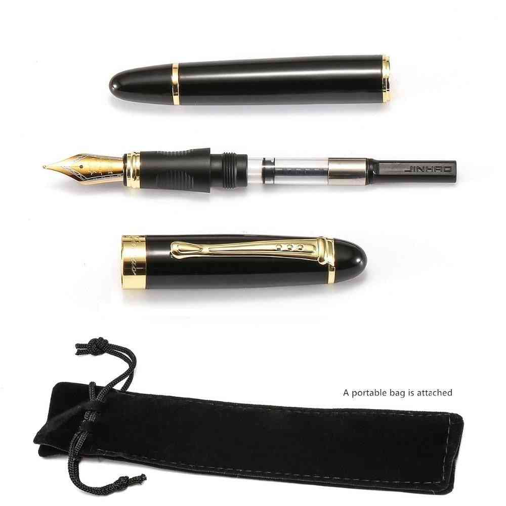 Classic Fountain Pen, Trim Iraurita Tip Medium Writing For Office Signature & School Calligraphy