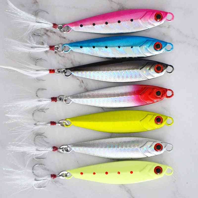 Shore Casting Lead Fish Sea Bass Fishing Lure Artificial Bait Tackle