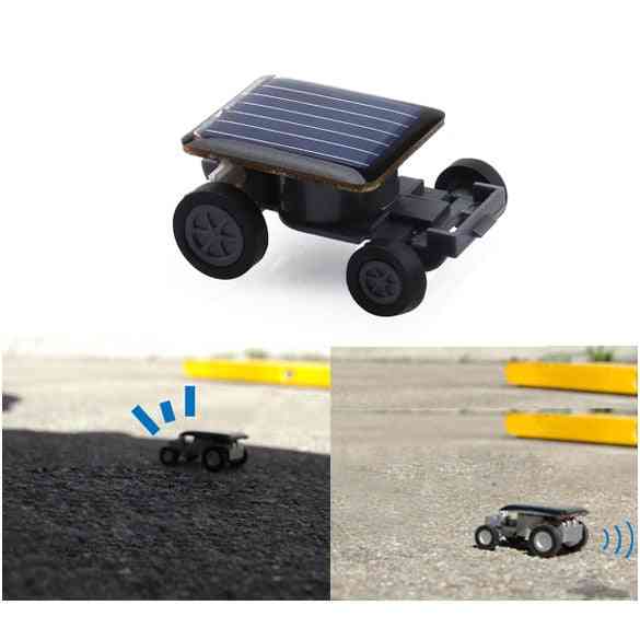 Nouvelle énergie solaire mini enfants jouet voiture drôle course racer gadget éducatif pour cadeau (noir)