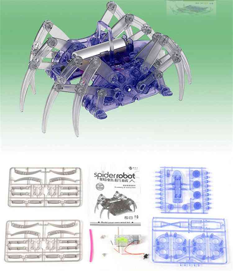 Elektro-Roboter-Spinnen-Spielzeug, DIY pädagogische Assembles Kits für Kinder, Weihnachten Halloween Geburtstagsgeschenke
