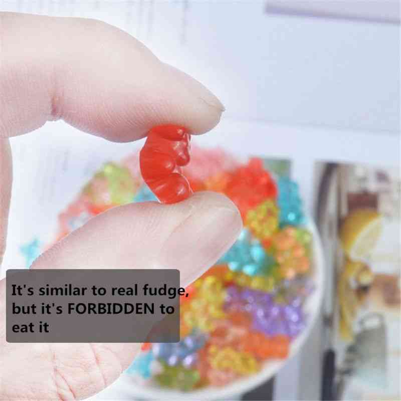 Mini Bear Beads Rubber -soft Slime Charms Plasticine Accessories