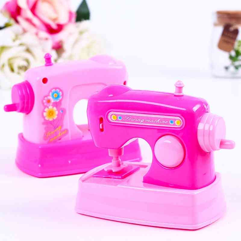 Mini simulering kjøkken leker, lys-up og lyd rosa husholdningsapparater leketøy for barn / barn / baby / jente