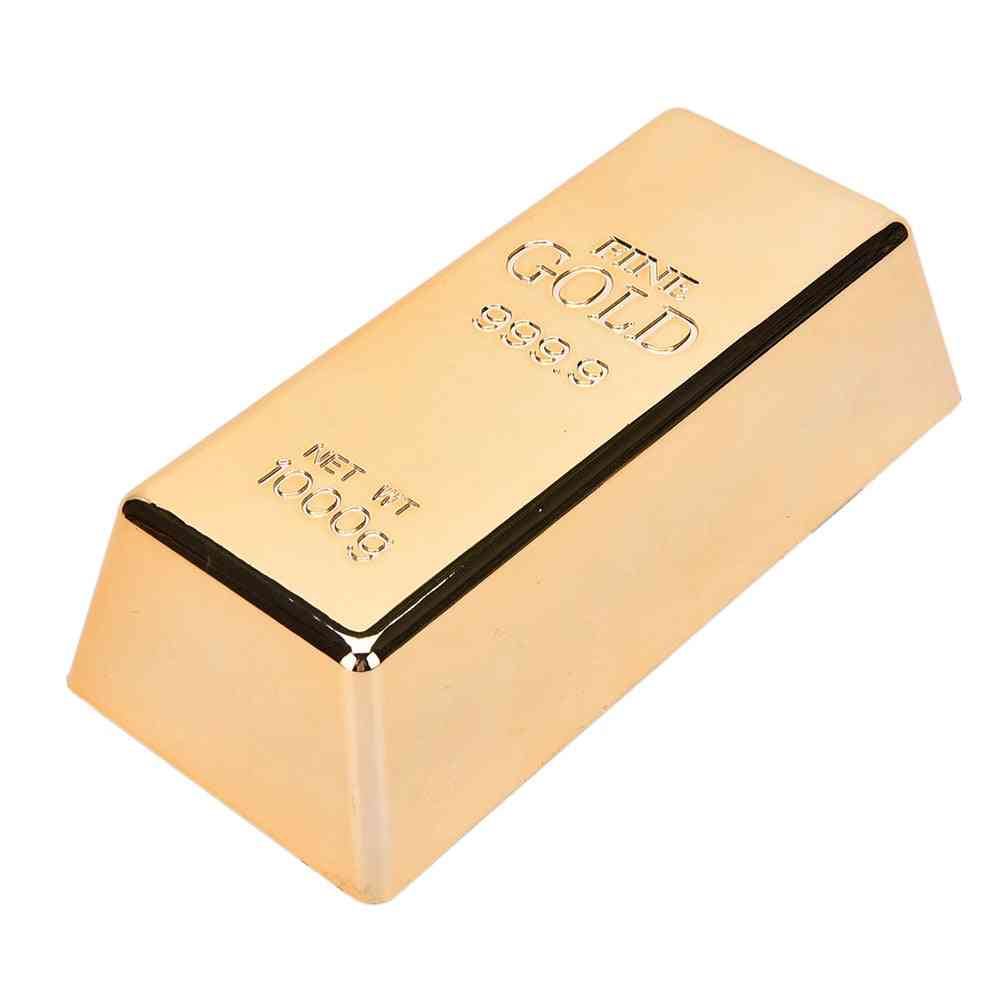 Rose Gold Bar Bullion For Door Stop, Paperweight Simulation