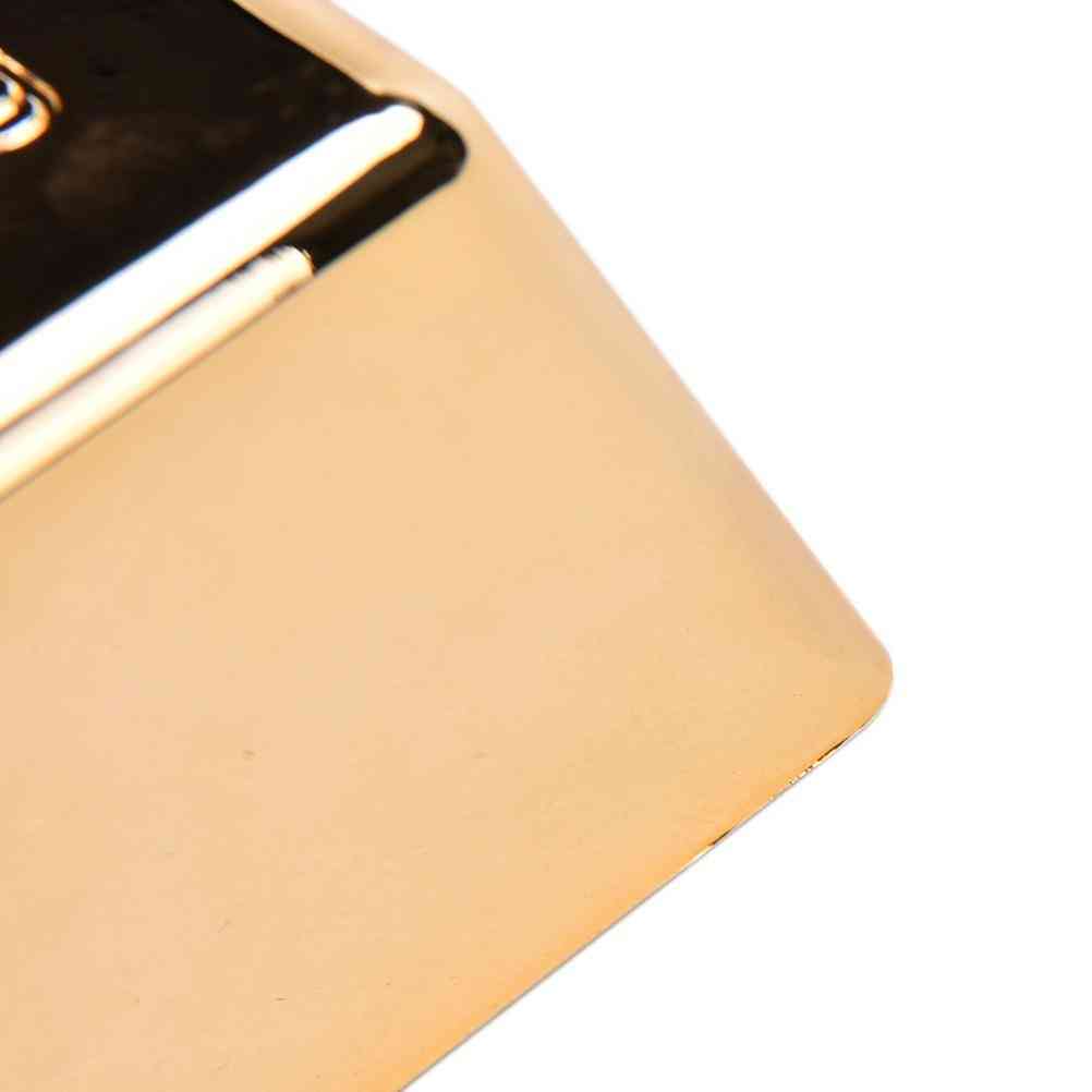 Rose Gold Bar Bullion For Door Stop, Paperweight Simulation