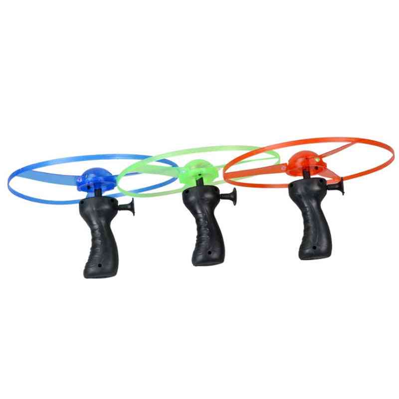 1pcs Spinning, Luminous Flying Ufo Led Light Handle Flash Toy