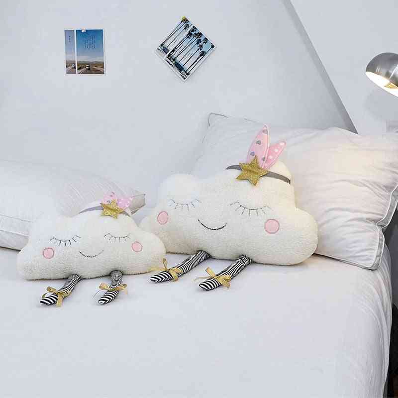 Pernă moale umplută în formă de nor dormitor pentru copii / decor de acasă