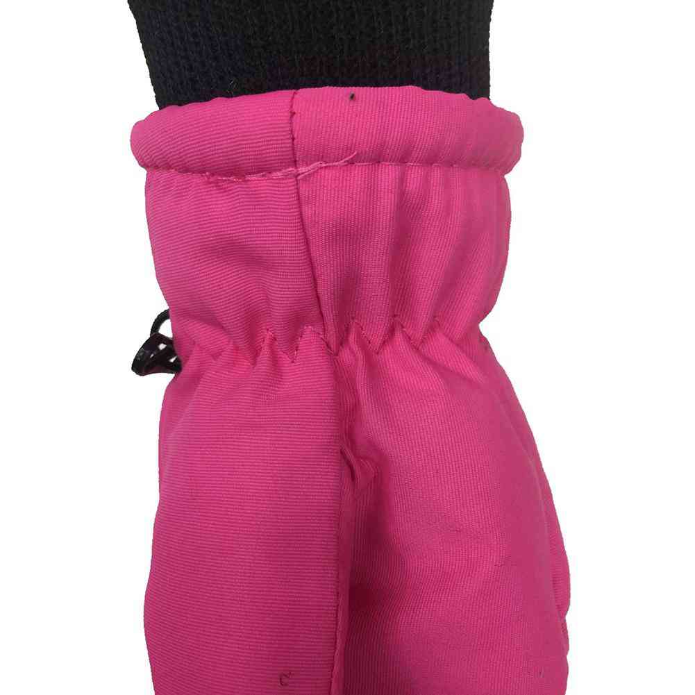 Guanti da sci caldi invernali per bambini- ragazzi / ragazze sport per bambini guanti da neve impermeabili e antiscivolo guanti da sci da polso estesi