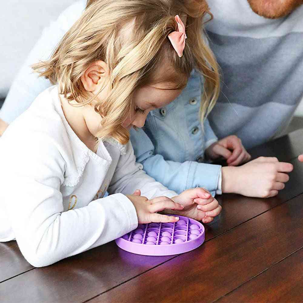 Novelty Push Bubble Fidget Silica Gel Autism Special Needs Sensory Stress Relief Toy