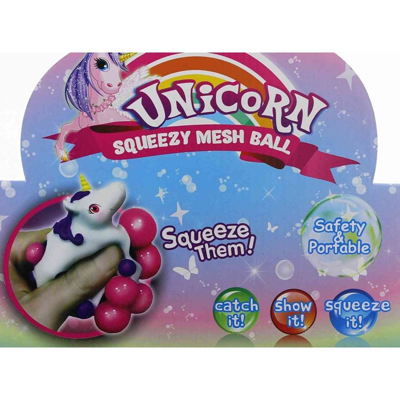 Squishy Stress Ball, Red Unicorn Slime