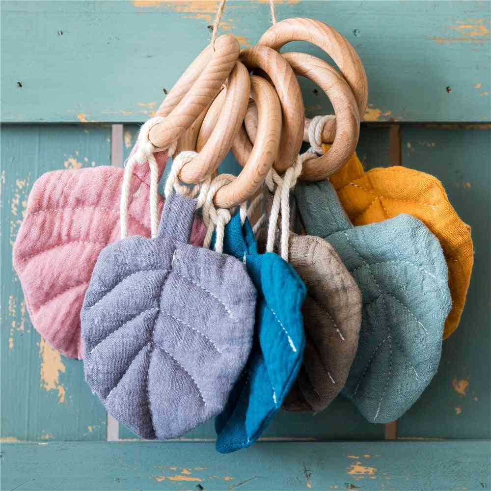 Cotton Leaves Shape, Pendant Rings-rattle Bed Accessories