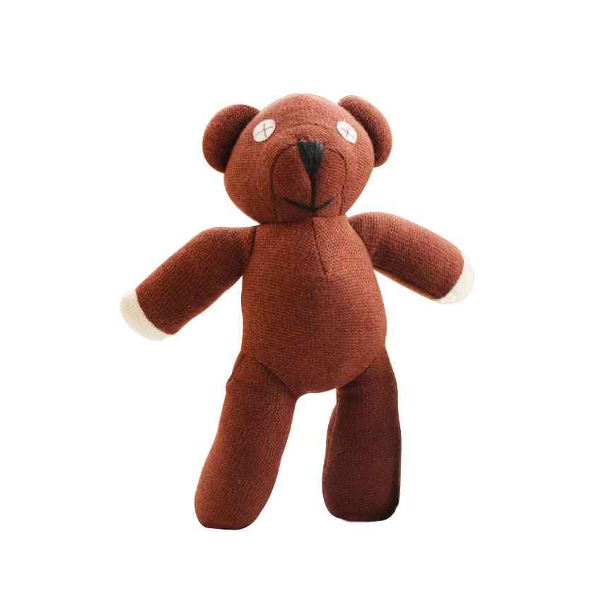 Animal de pelúcia urso de pelúcia, desenho animado macio, boneca de brinquedo marrom para criança, presente para crianças