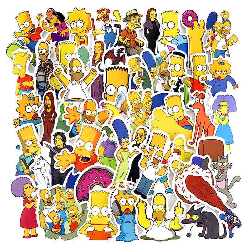 Anime Vinyl Cartoon Simpsons Stickers
