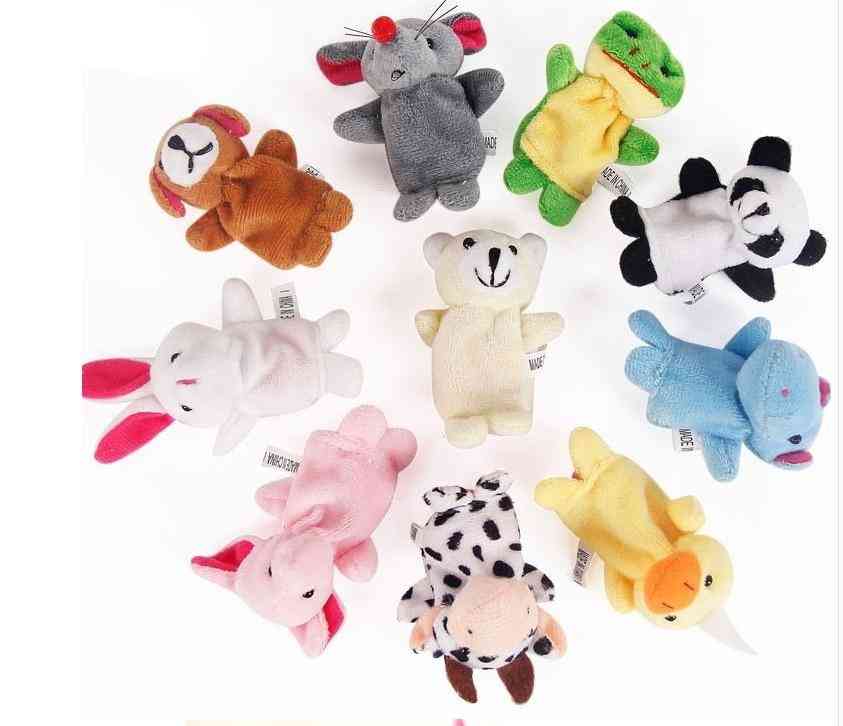 Finger-puppets Tell Story Props -animals, Family-doll