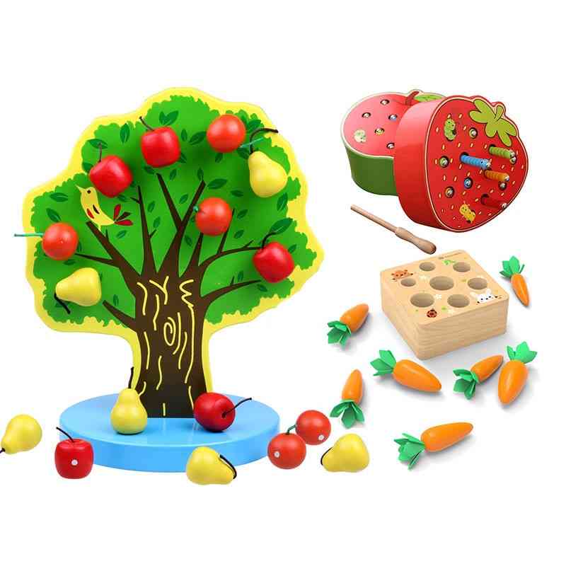 Montessori Baby Tree Magnetic Wooden, Educational Learning