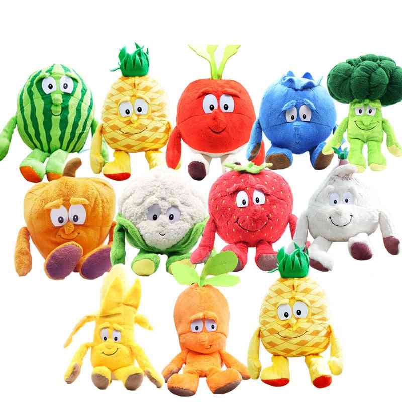 Fruit groenten serie-pop knoflook / aardbei / broccoli / watermeloen / zacht knuffels cadeaus voor kinderen